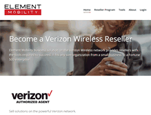 Tablet Screenshot of elementmobility.com